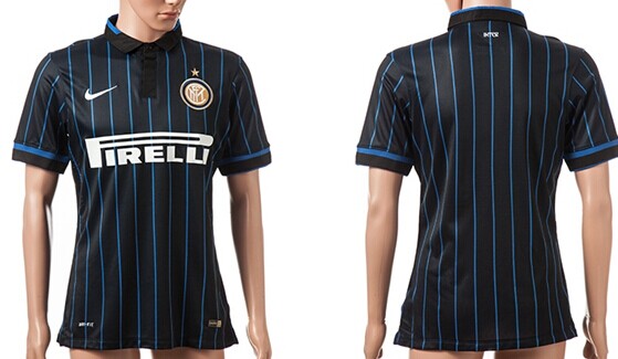 2014/15 Internazionale Milano Blank (or Custom) Home Soccer AAA+ T-Shirt
