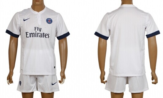 2014/15 Paris Saint-Germain Blank (or Custom) Away Soccer Shirt Kit