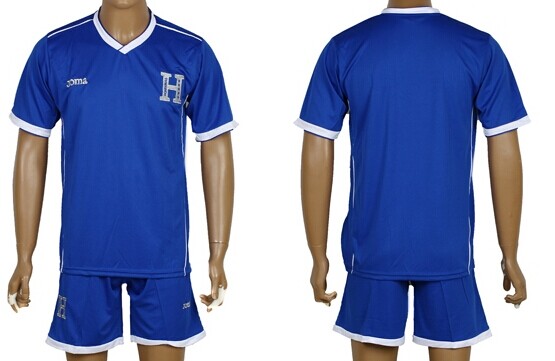 2014 World Cup Honduras Blank (or Custom) Away Soccer Shirt Kit