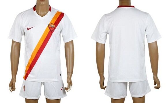 2014/15 AS Roma Blank (or Custom) Away Soccer Shirt Kit
