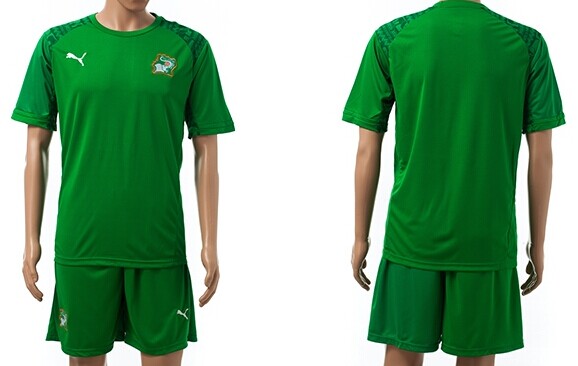 2014 World Cup Cote d'Ivoire Blank (or Custom) Away Soccer Shirt Kit