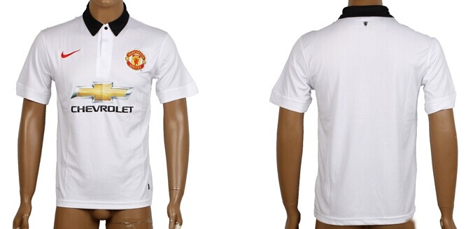 2014/15 Manchester United Blank (or Custom) Away Soccer AAA+ T-Shirt