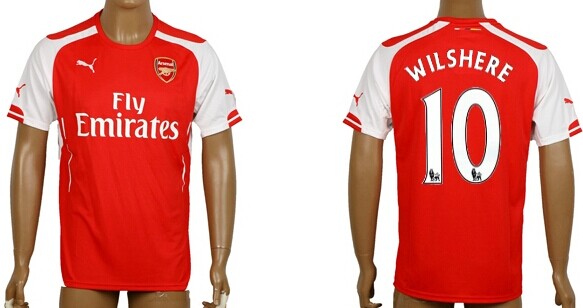 2014/15 Arsenal FC #10 Wilshere Home Soccer AAA+ T-Shirt