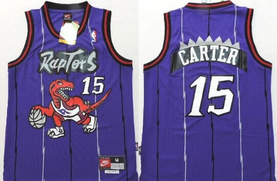 Toronto Raptors #15 Vince Carter Purple Swingman Kids Jersey