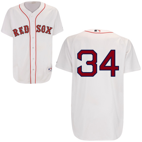 Boston Red Sox 34# David Ortiz White Jersey
