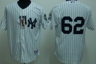 New York Yankees #62 Chamberlain White Jersey