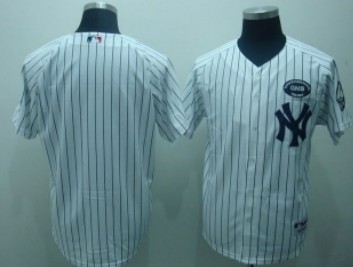 New York Yankees Blank White GMS The Boss Patch Jersey