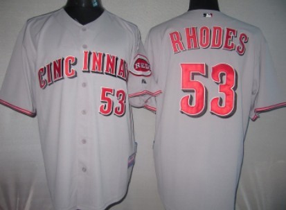 Cincinnati Reds #53 Rhodes Gray Jersey
