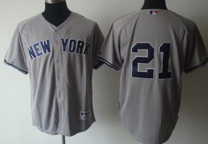 New York Yankees #21 Oneill Gray Jersey