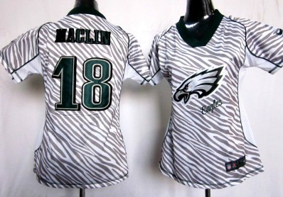 Nike Philadelphia Eagles #18 Jeremy Maclin 2012 Womens Zebra Fashion Jersey