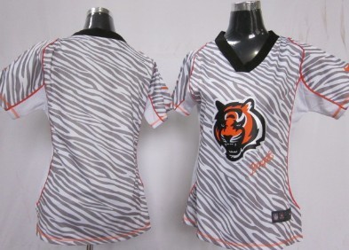 Nike Cincinnati Bengals Blank 2012 Womens Zebra Fashion Jersey