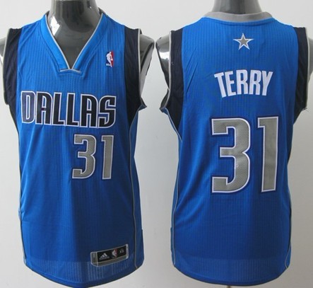 Dallas Mavericks #31 Jason Terry Revolution 30 Authentic Light Blue Jersey