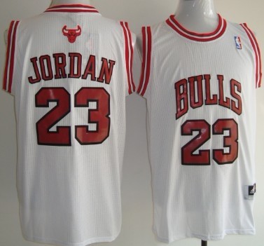 Chicago Bulls #23 Michael Jordan Revolution 30 Authentic White Jersey