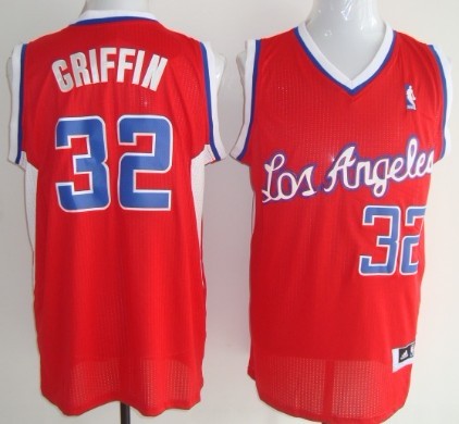 Los Angeles Clippers #32 Blake Griffin Revolution 30 Authentic Red Jersey