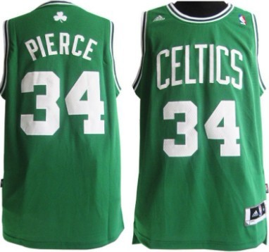 Boston Celtics #34 Paul Pierce Revolution 30 Swingman Green Jersey
