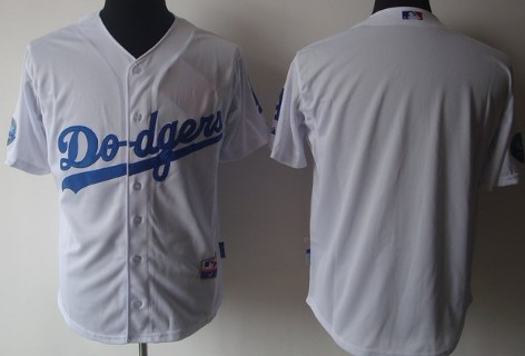 Los Angeles Dodgers Blank White 50TH Jersey