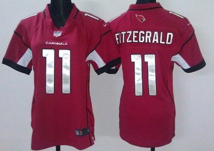 Nike Arizona Cardinals #11 Larry Fitzgerald Red Game Womens Jersey
