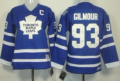 Toronto Maple Leafs #93 Doug Gilmour Blue Throwback CCM Kids Jersey