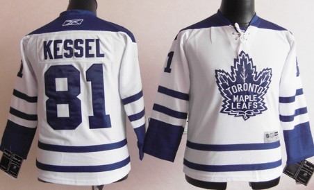Toronto Maple Leafs #81 Phil Kessel White Third Kids Jersey