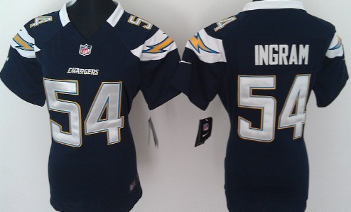 Nike San Diego Chargers #54 Melvin Ingram Navy Blue Game Womens Jersey