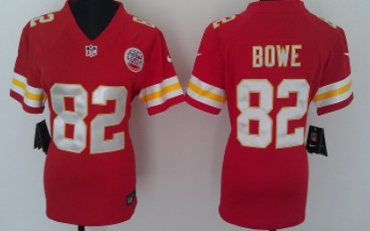 Nike Kansas City Chiefs #82 Dwayne Bowe Red Game Womens Jersey