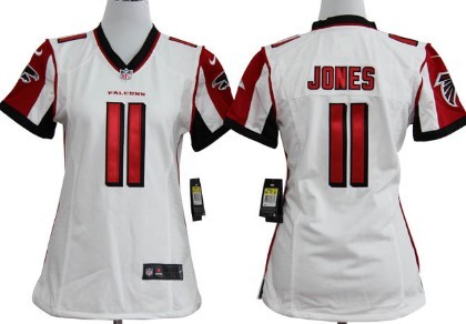 Nike Atlanta Falcons #11 Julio Jones White Game Womens Jersey