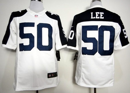 Nike Dallas Cowboys #50 Sean Lee White Thanksgiving Limited Jersey