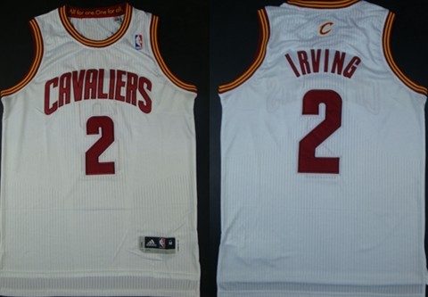 Cleveland Cavaliers #2 Kyrie Irving Revolution 30 Authentic White Jersey