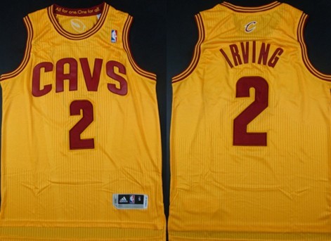 Cleveland Cavaliers #2 Kyrie Irving Revolution 30 Authentic Yellow Jersey