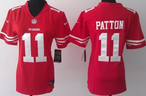 Nike San Francisco 49ers #11 Quinton Patton Red Game Womens Jersey