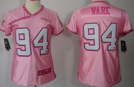 Nike San Francisco 49ers #94 Justin Smith Pink Love Womens Jersey