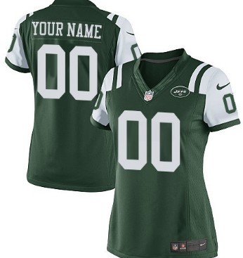 Women's Nike New York Jets Customized Green Game Jersey
