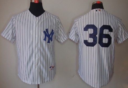 New York Yankees #36 Kevin Youkilis White Jersey