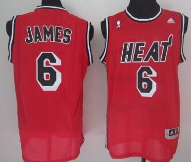Miami Heat #6 LeBron James 2013 Red Swingman Jersey