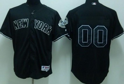 Kids' New York Yankees Customized Black Jersey