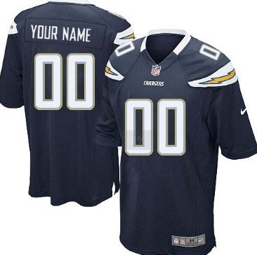 Kids' Nike San Diego Chargers Customized Navy Blue Game Jersey
