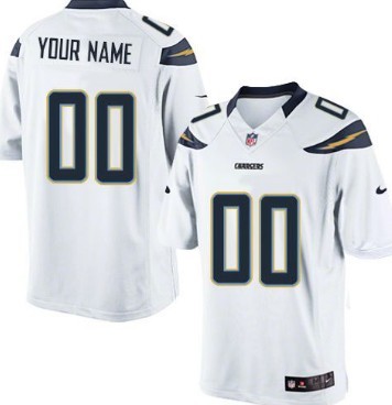 Kids' Nike San Diego Chargers Customized White Limited Jersey
