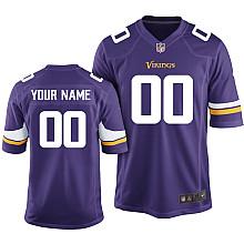 Men's Nike Minnesota Vikings Customized 2013 Purple Limited Jersey