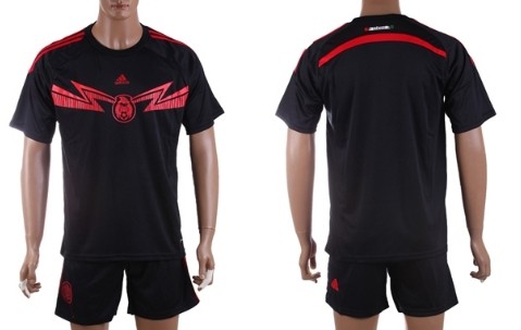 2014 World Cup Mexico Blank (or Custom) Goalkeeper Black Soccer Shirt Kit