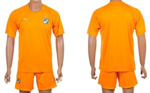 2014 World Cup Cote d'Ivoire Blank (or Custom) Home Soccer Shirt Kit