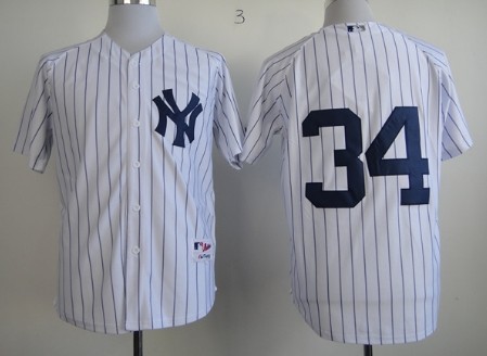 New York Yankees #34 Michael Pineda White Jersey