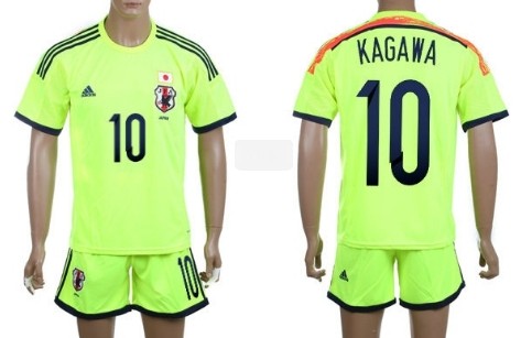 2014 World Cup Japan #10 Kagawa Away Soccer Shirt Kit