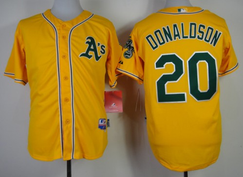 Oakland Athletics #20 Josh Donaldson Yellow Jersey