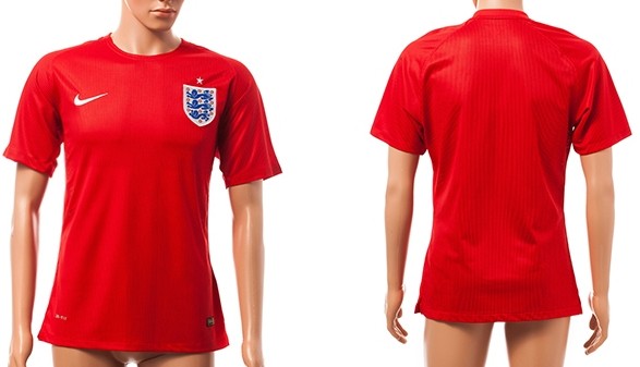 2014 World Cup England Blank (or Custom) Away Soccer AAA+ T-Shirt