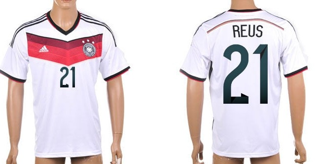 2014 World Cup Germany #21 Reus Home Soccer AAA+ T-Shirt