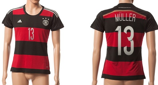 2014 World Cup Germany #13 Muller Away Soccer AAA+ T-Shirt