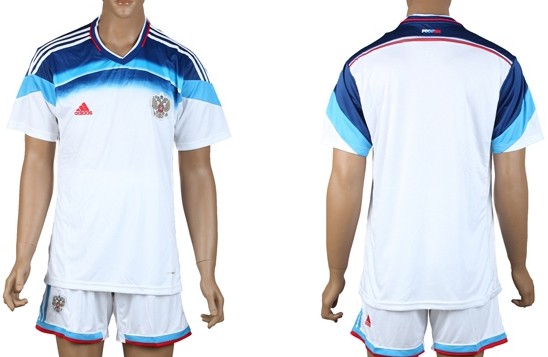 2014 World Cup Russia Blank (or Custom) Away Soccer Shirt Kit