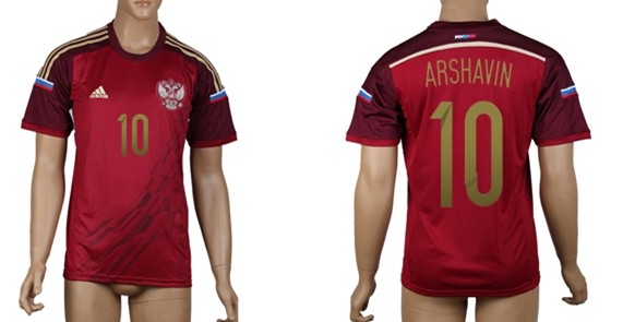 2014 World Cup Russia #10 Arshavin Home Soccer AAA+ T-Shirt
