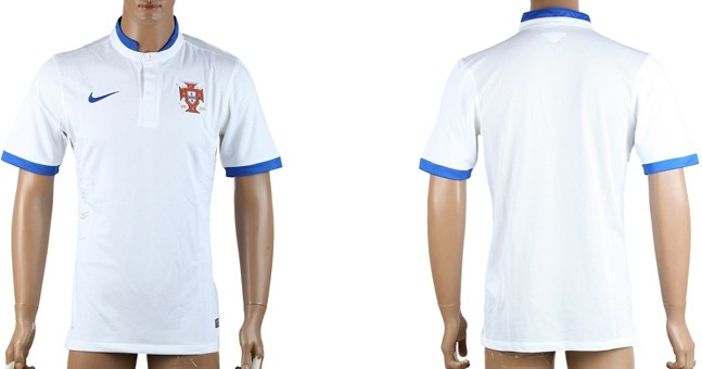 2014 World Cup Portugal Blank (or Custom) Away Soccer AAA+ T-Shirt
