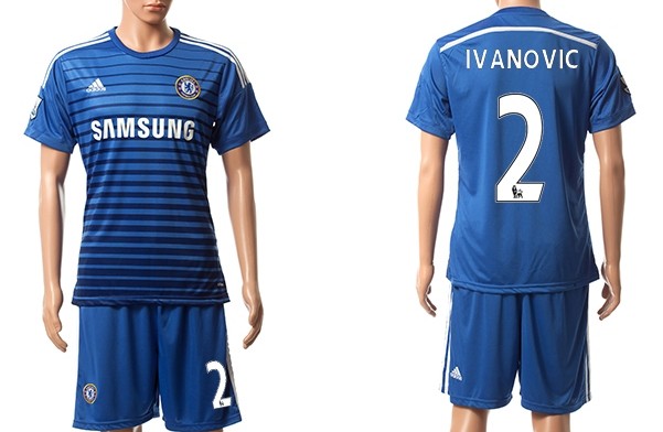 2014/15 Chelsea FC #2 Ivanovic Home Soccer Shirt Kit